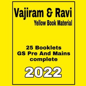 Vajiram And Ravi  Complete Study material  for UPSC Pre and Mains GS (Yell