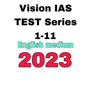 Vision IAS Preliminary Test Series 1-16 english Medium 2023