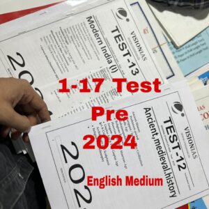 Vision IAS Pre 2024 english medium Test 1-35 test Subject Wise and full lenght